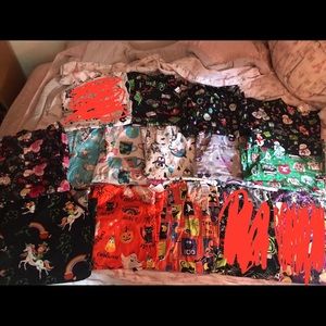 Lot of 12 holiday scrub tops